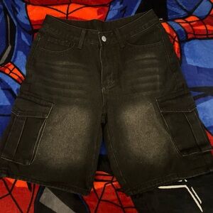 SHEIN Dark Cargo Shorts for Women